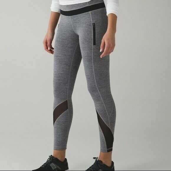 Lululemon Inspire Tight II Heathered Black Size 4 - Picture 5 of 9